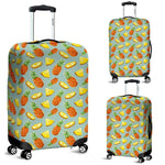 Watercolor Pineapple Pattern Print Luggage Cover GearFrost