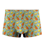 Watercolor Pineapple Pattern Print Men's Boxer Briefs