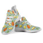 Watercolor Pineapple Pattern Print Mesh Knit Shoes GearFrost