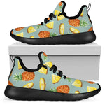 Watercolor Pineapple Pattern Print Mesh Knit Shoes GearFrost