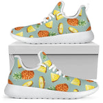 Watercolor Pineapple Pattern Print Mesh Knit Shoes GearFrost