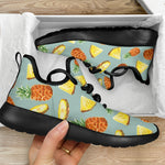 Watercolor Pineapple Pattern Print Mesh Knit Shoes GearFrost