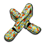Watercolor Pineapple Pattern Print Muay Thai Shin Guard