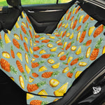 Watercolor Pineapple Pattern Print Pet Car Back Seat Cover