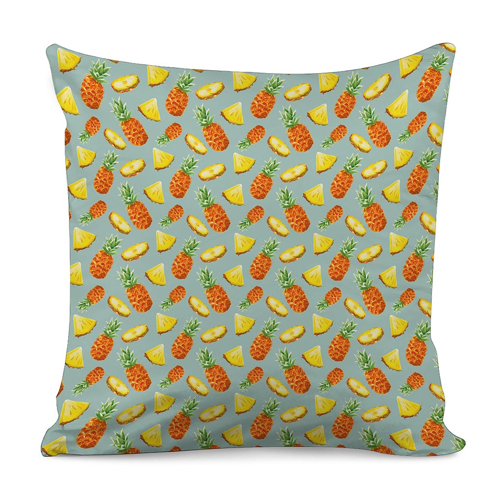 Watercolor Pineapple Pattern Print Pillow Cover