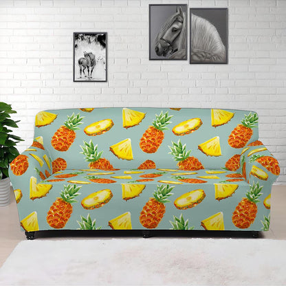 Watercolor Pineapple Pattern Print Sofa Cover
