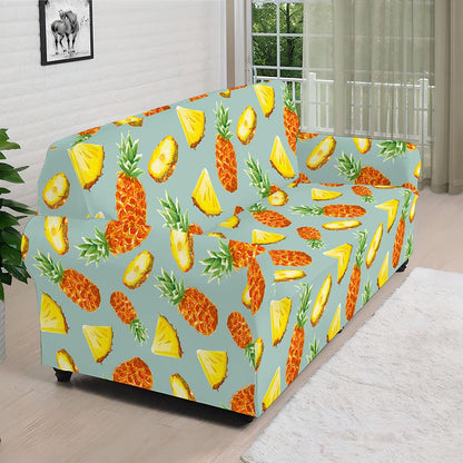 Watercolor Pineapple Pattern Print Sofa Cover