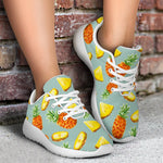 Watercolor Pineapple Pattern Print Sport Shoes GearFrost
