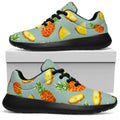 Watercolor Pineapple Pattern Print Walking Shoes