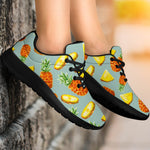 Watercolor Pineapple Pattern Print Sport Shoes GearFrost