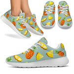 Watercolor Pineapple Pattern Print Sport Shoes GearFrost