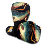 Watercolor Pisces Zodiac Sign Print Boxing Gloves