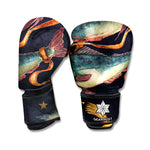 Watercolor Pisces Zodiac Sign Print Boxing Gloves