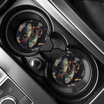Watercolor Pisces Zodiac Sign Print Car Coasters