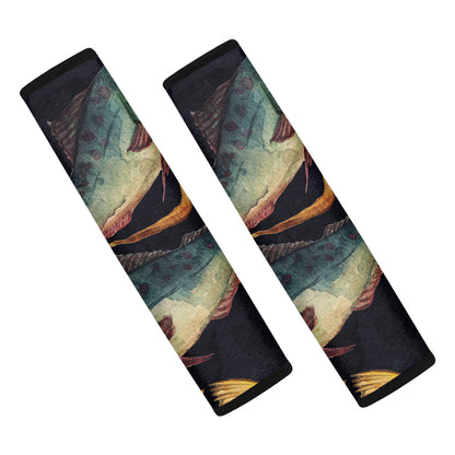 Watercolor Pisces Zodiac Sign Print Car Seat Belt Covers