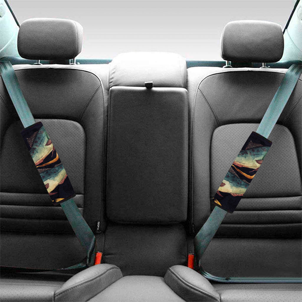 Watercolor Pisces Zodiac Sign Print Car Seat Belt Covers