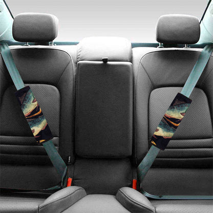 Watercolor Pisces Zodiac Sign Print Car Seat Belt Covers