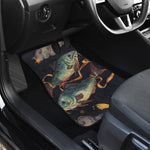 Watercolor Pisces Zodiac Sign Print Front and Back Car Floor Mats