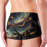 Watercolor Pisces Zodiac Sign Print Men's Boxer Briefs