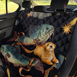 Watercolor Pisces Zodiac Sign Print Pet Car Back Seat Cover