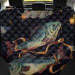 Watercolor Pisces Zodiac Sign Print Pet Car Back Seat Cover