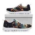 Watercolor Pisces Zodiac Sign Print White Running Shoes