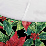 Watercolor Poinsettia Pattern Print Sofa Cover