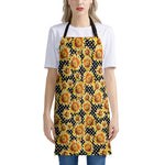 Watercolor Polka Dot Sunflower Print Apron