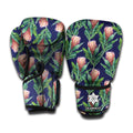 Watercolor Protea Pattern Print Boxing Gloves