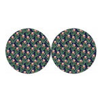 Watercolor Protea Pattern Print Car Coasters