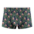 Watercolor Protea Pattern Print Men's Boxer Briefs