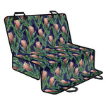 Watercolor Protea Pattern Print Pet Car Back Seat Cover