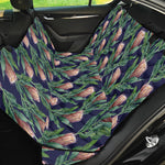 Watercolor Protea Pattern Print Pet Car Back Seat Cover