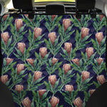 Watercolor Protea Pattern Print Pet Car Back Seat Cover