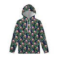 Watercolor Protea Pattern Print Pullover Hoodie