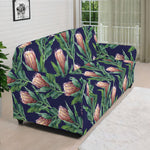 Watercolor Protea Pattern Print Sofa Cover
