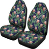 Watercolor Protea Pattern Print Universal Fit Car Seat Covers