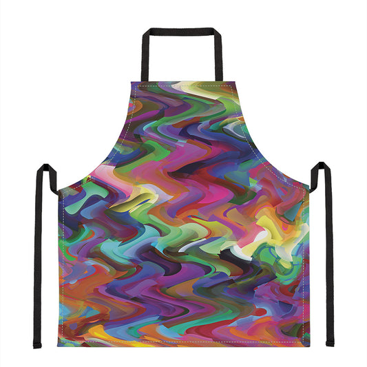 Watercolor Psychedelic Print Apron