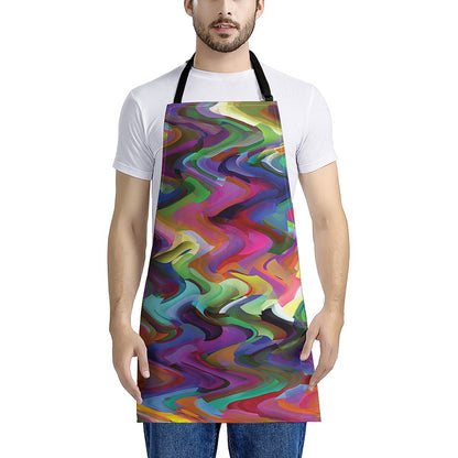 Watercolor Psychedelic Print Apron
