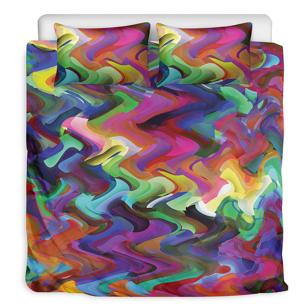 Watercolor Psychedelic Print Duvet Cover Bedding Set