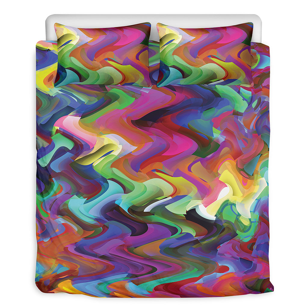 Watercolor Psychedelic Print Duvet Cover Bedding Set