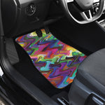 Watercolor Psychedelic Print Front Car Floor Mats