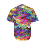 Watercolor Psychedelic Print Men's Baseball Jersey