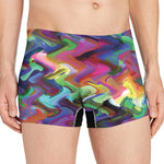 Watercolor Psychedelic Print Men's Boxer Briefs