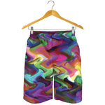 Watercolor Psychedelic Print Men's Shorts