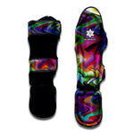 Watercolor Psychedelic Print Muay Thai Shin Guard