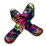Watercolor Psychedelic Print Muay Thai Shin Guard