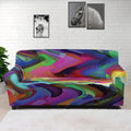 Watercolor Psychedelic Print Sofa Cover
