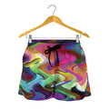 Watercolor Psychedelic Print Women's Shorts