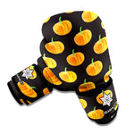Watercolor Pumpkin Pattern Print Boxing Gloves